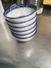 一淘一陶 日式4.5英寸青花釉下彩陶瓷饭碗套装陶瓷碗米饭碗小汤碗6个装 多图案可选 破损补发 JD4.5英寸高尔夫蓝花碗6个装 实拍图