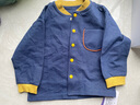 博睿恩（Pureborn）男宝宝外套春秋季装婴幼儿衣服时尚潮酷儿童上衣外出 深牛仔蓝 100 实拍图