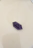 唯誠天然乌拉圭紫水晶双尖柱子紫水晶六棱柱摆件原石可打孔紫色吊坠 深紫4-5厘米左右 实拍图
