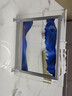 贝鲁斯 沙漏摆件玻璃流沙画3D山水画家居装饰品儿童礼物创意办公室桌面 蓝色 7寸（长21.5cm，宽17cm） 实拍图