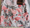 AB女纯棉无袖背心圆领印花妈妈上衣汗衫家居服 蓝底太阳花 XL 实拍图