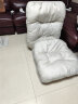 新颜值主义懒人沙发单人沙发椅卧室床上坐椅靠背椅阳台折叠沙发YZ211 奶油白【免洗科技布】60cm宽 晒单实拍图