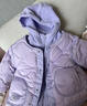 巴拉巴拉童装儿童羽绒服冬男童女童宝宝外套摇粒绒两件套时尚撞色 粉紫70029 白鸭绒 120cm 实拍图