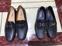 金利来男鞋新款商务休闲驾车鞋平底真皮豆豆鞋男透气软底皮鞋春季小码 黑色 （单层） 42 实拍图