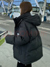 圣保美冬季羽绒棉服女2024新款短款棉衣外套学生棉袄加厚韩版宽松面包服 黑色 M 码【105-125斤】 实拍图