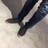 DULARGOS 男鞋皮鞋春秋季英伦商务休闲鞋韩版简约系带鞋子男黑色圆头软底 黑色 42 实拍图