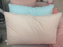 网易严选羽丝绒枕头枕芯松软高弹杜邦羽绒棉五星级酒店抗菌阻螨 【A类全棉抗菌】增高款 900g 柔肤粉  1只装 实拍图