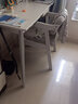 美洲马（MEZVMV）【顺丰速发】实木电脑桌书桌单人台式电脑桌学生学习写字桌椅套装 白色+抽屉【优质橡胶木】 120*55*75cm书桌+Z字椅 实拍图