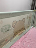 棒棒猪 (BabyBBZ)婴儿床围栏床上儿童防掉床护栏宝宝防摔防护栏垂直升降 专利款/1.5m+2m*2 三面装 简约灰 实拍图
