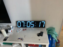 驰海（CHkosda）led电子挂钟数字时钟表挂墙壁比赛倒计时器大屏会议室万年历wifi 70x16.5cm盒装白遥控版 66.5cm 以上 实拍图