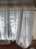 一居尚品 窗纱仙透光不透人白纱阳台客厅飘窗卧室窗帘纱2*2.7米挂钩款单片 实拍图