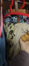 COCOBELLA国风流苏飘带高腰捏褶印花半身裙开叉直筒裙HS0019 茶棕 L 晒单实拍图