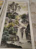 名人字画招财山水画靠山图国画客厅办公室装饰画中堂玄关走廊挂画竖幅卷轴 小桥流水人家 卷轴180*80CM 实拍图