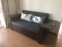 尚闲家具新中式实木沙发床可折叠双人贵妃多功能转角布艺沙发储物坐卧两用 1.63米大双人位【椰棕款】 实拍图