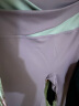 徽昂瑜伽服套装女拼色跑步健身衣运动套装春夏T恤含胸垫短袖长裤紫M 实拍图