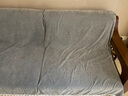 纽丝乐 沙发垫套罩全包布艺沙发巾四季全盖布毯子北欧坐垫组合沙发通用 素色-灰色（小花边） 180*280CM一片 实拍图