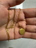 六福珠宝足金Beloved圆牌OT扣黄金项链套链 计价 GCG30025 43cm-约10.70克 实拍图