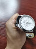 【DJ配送】潮熙适用天梭库图表带男真皮表带原款式自动蝴蝶扣天梭T035表带 1853表带 棕皮棕线银扣 22mm 实拍图