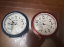 SEIKO 日本精工时钟小巧可爱贪睡夜灯夜光卧室儿童时尚现代指针式闹钟 QHE909R亚红 实拍图