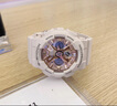 卡西欧（CASIO）GSHOCK手表女防水运动潮流经典三眼双显石英腕表情人节礼物送女友 GMA-S120MF-7A2樱花白+200米防水 实拍图