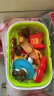 乐缔（LEDER）儿童过家家玩具女孩玩具西餐汉堡蛋糕切切乐仿真厨房做饭玩具宝宝生日礼物切蛋糕套装带篮子 实拍图