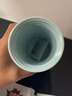artiart 咖啡杯便携随手杯不倒塑料水杯防漏随身杯防烫杯子男女款咖啡杯 浅蓝色 实拍图
