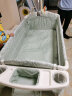 babyboat贝舟H1婴儿床可折叠新生儿宝宝床便携式移动拼接大床 绿旗舰款（玩具架置物架） 实拍图