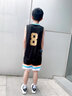 无敌彪篮球服套装男定制球衣大学生比赛训练队服速干透气国潮球服 SOB-309黑色-[8号 不退换] 2XL码（170-175cm 120-140斤） 实拍图