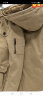 吉普（JEEP）男士外套纯棉连帽夹克男冬季加绒加厚青年大码保暖冬装中长款外衣 卡其色 XL 125-140斤 晒单实拍图