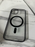权速 【磨砂磁吸不发黄】适用苹果手机iPhone15新款16透明手机壳iPhone14Pro全包硬壳防摔简约男女款 黑色【强力磁吸磨砂壳】 iPhone13 实拍图