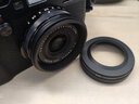 JJC 相机遮光罩 适用于富士X100VI X100V X100F X100S X100V X70 替代LH-X100 配转接环 配件 黑色二代（兼容原装镜头盖） 实拍图