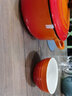 酷彩（Le Creuset）炻瓷米饭碗 汤碗 面碗 沙拉碗 家用碗套装大碗彩虹系列渐变色 11.8cm米饭碗桔色 实拍图