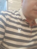 花花公子（PLAYBOY）父亲节礼物短袖T恤男条纹polo衫夏季商务男休闲翻领半袖保罗衫 BYBL-1815蓝条纹 3XL (155-170斤) 实拍图