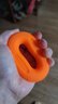 HUWAIREN握力器硅胶握力圈握力球康复训练手球器材练手力老人儿童手力手劲 橙色50-60磅（女士进阶或男生用 实拍图