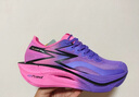 361°运动鞋男鞋【飞燃3】专业马拉松跑步鞋全掌碳板竞速训练跑鞋 赛博紫影 39 实拍图