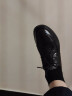 康奈新款男休闲皮鞋商务休闲鞋圆头舒适牛皮软底皮鞋爸爸鞋 18205074 黑色 38 实拍图