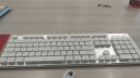 前行者X7S无线键盘鼠标套装真机械手感键盘可充电静音台式笔记本电脑电竞游戏办公打字通用蓝牙键鼠外设 金属银【蓝光】无线版 实拍图