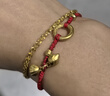中国黄金（CHINA GOLD）黄金手链女足金首饰凤尾手链素金生日618送女朋友礼物送老婆 时尚凤尾手链 约2.6g 实拍图