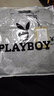 花花公子（PLAYBOY）短袖T恤男夏季男士上衣服男装潮流宽松纯色纯棉打底衫 灰色 L  实拍图