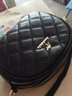 北狐真皮女包小香风女羊皮新款质感时尚菱格单肩真皮女士百搭迷你斜挎 黑色 实拍图