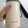 Diller刻字定制大容量保温杯男女学生运动水杯高颜值便携茶水分离户外杯 月光白1200ML(免费刻字+贴纸) 实拍图