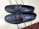 金利来男鞋新款商务休闲驾车鞋平底真皮豆豆鞋男透气软底皮鞋春季小码 黑色 （单层） 42 实拍图