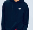 Dickies 卫衣男女同款 印花连帽卫衣 毛圈布休闲上衣8874 黑色 M 实拍图