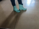 回力雨鞋女时尚成人女士中筒雨靴防水鞋胶鞋HLOZ3 绿UU 38  晒单实拍图