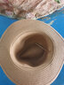 慕衣宾士草帽男女夏天旅游度假帽子男潮宽沿沙滩帽防晒男士太阳帽遮阳礼帽 浅咖啡 实拍图