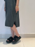 UGG夏季新款女士休闲舒适纯色时尚厚底露趾魔术贴设计拖鞋1152689 BLK | 黑色 37 晒单实拍图