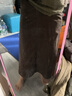 无印良品 MUJI 女式 丝光斜纹 裙子半身长裙秋冬季简约风纯棉全棉BEK37C2A 深咖啡色 M(160/66A) 实拍图