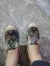 老北京布拖鞋女亚麻包头半拖妈妈单鞋防滑软底民族风绣花鞋一脚蹬 孔雀绿【送妈妈 送闺蜜 送自己】 37 正码-防滑软底 舒适透气 实拍图