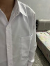 唐号（tanghao）白色长袖衬衫男情侣套装宽松dk领带衬衣潮流韩版班服毕业衣服衬衫 白色上衣+领带 L 实拍图
