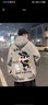 至唯卫衣连帽男春秋冬季潮牌宽松潮流加绒加厚上衣青少年蜡笔小新衣服 B371-LMWY312灰色常规款 XL【推荐125-140斤】 实拍图